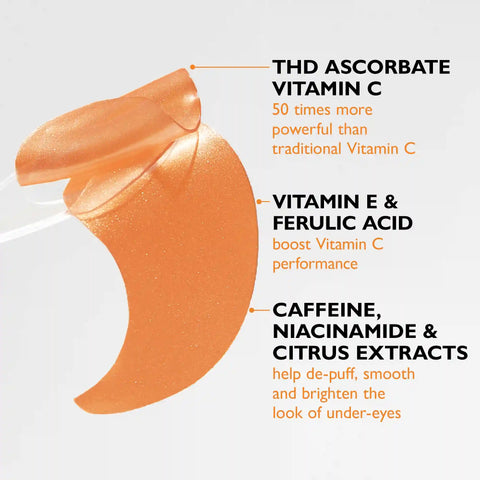 Potent-C Power Brightening Hydra-Gel Eye Patches|30 pairs / 60 patches
