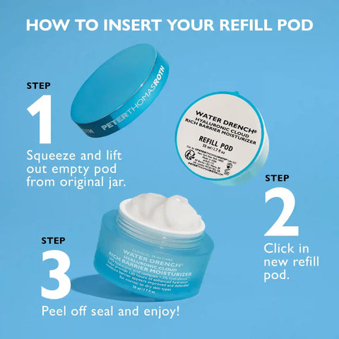 Water Drench Hyaluronic Cloud Rich Barrier Moisturizer - Refill Pod, 1.7 fl oz