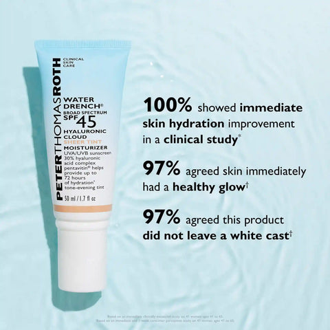 Water Drench Broad Spectrum SPF 45 Hyaluronic Cloud Sheer Tint Moisturizer|50 ml / 1.7 fl oz